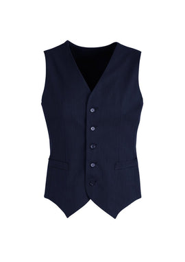 Mens Peaked Vest Waistcoat w/ Knitted Back Suit Formal Wedding Dress Up - Navy - 117 - RnR Galore