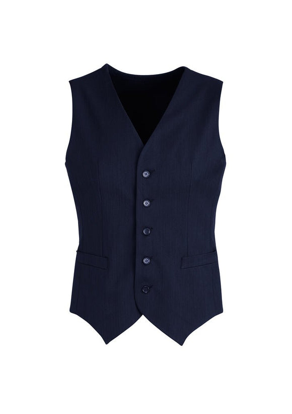 Mens Peaked Vest Waistcoat w/ Knitted Back Suit Formal Wedding Dress Up - Navy - 122 - RnR Galore