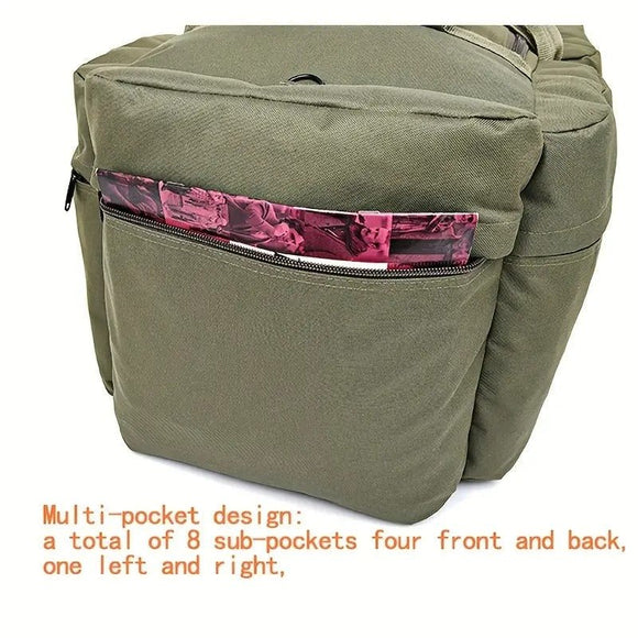 Military Duffel Backpack 80L Outdoor Travel Bag - RnR Galore
