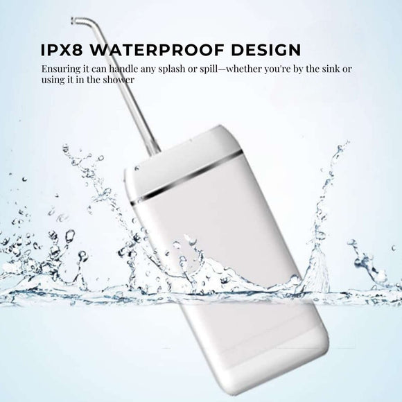 Mini Water Flosser Rechargeable Cordless Cleaner - Travel Oral Irrigator White - RnR Galore
