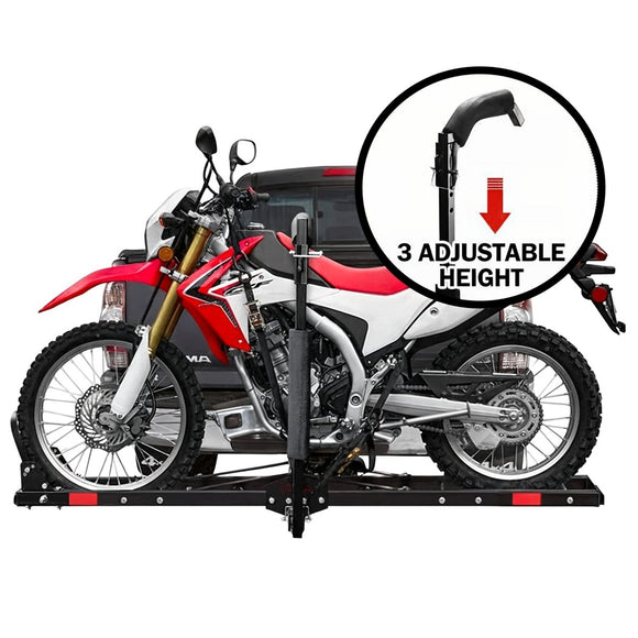 Motorcycle Motorbike Carrier Rack Towbar Arm Rack Dirt Bike Ramp Brake Lights - RnR Galore