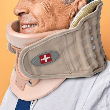 Neck Traction Air Decompression Support Brace Cervical Collar Hand Pump - RnR Galore