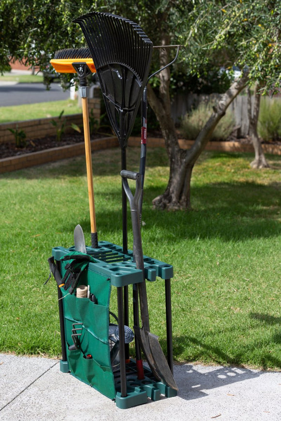 Organising Storage Rack for Garden Tools (Green) & Keep the Shed Tidy - RnR Galore