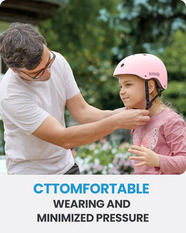 OutdoorMaster Youth & Kids Bike Helmet - Adjustable Multi - Sports Skateboard Helmet with Removable Liners for Balance Bike, Toddler Scooter, One Wheel Hoverboard - Light Pink - Medium - RnR Galore