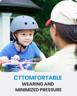 OutdoorMaster Youth & Kids Bike Helmet - Adjustable Multi - Sports Skateboard Helmet with Removable Liners for Balance Bike, Toddler Scooter, One Wheel Hoverboard - Light Blue - Medium - RnR Galore
