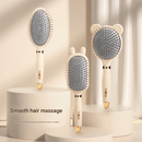 Oval comb Soft Touch Air Cushion Hair Brush with Built - in Cleaning Claw Detangling Massage Comb for Wet and Dry Hair Gentle Scalp Care - RnR Galore