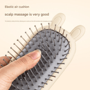 Oval comb Soft Touch Air Cushion Hair Brush with Built - in Cleaning Claw Detangling Massage Comb for Wet and Dry Hair Gentle Scalp Care - RnR Galore