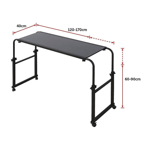 Overbed Table Work Laptop Desk with Wheels - RnR Galore