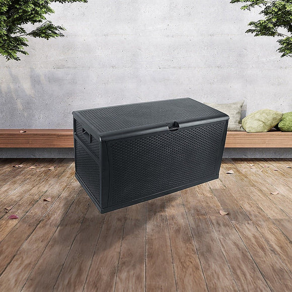 Patio Deck Box Outdoor Storage Plastic Bench Box 450 Litre - RnR Galore