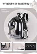 Grey Transparent Pet Space Capsule Backpack for Small Pets
