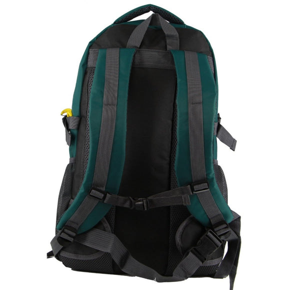 Pierre Cardin Mens Backpack Bag RFID Pocket Nylon Travel Sport Large - Green - RnR Galore