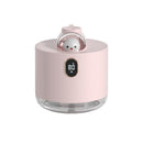 Pink Adorable Space Capsule Humidifier - Portable USB Cool Mist Maker with LED Display & Ambient Night Light - RnR Galore