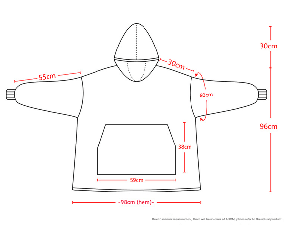 Pink Oversized Wearable Blanket Hoodie - Ultra Soft & Cozy Snuggle Pullover for Adults - RnR Galore