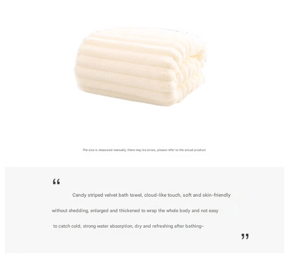 Pink Plush Ribbed Coral Fleece 3 - Piece Towel Set - Ultra Soft & Absorbent Bath, Hand Towel and Hair Wrap - RnR Galore