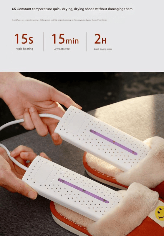 Pink Portable USB Shoe Dryer & Deodorizer - Constant Temperature Electric Boot Warmer with UV Sanitizer - RnR Galore