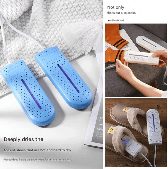 Pink Portable USB Shoe Dryer & Deodorizer - Constant Temperature Electric Boot Warmer with UV Sanitizer - RnR Galore