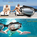 Pink Swim Goggles Set with Cap, Nose Clip, Earplugs & Case: Anti - Fog UV Protection for Men & Women - RnR Galore