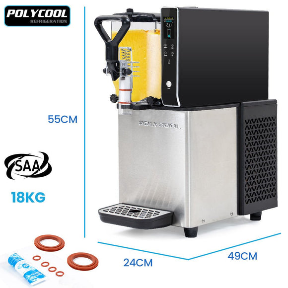 POLYCOOL 3L Single Tank Slushie Machine, Digital Control Slushy Maker - RnR Galore
