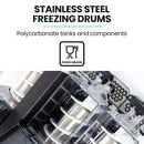 POLYCOOL 9L Triple Tank Slushie Machine, Independent Digital Control Slushy Maker - RnR Galore