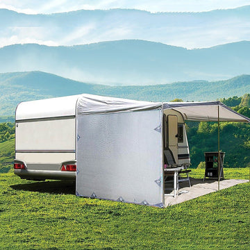 Pop Top Caravan Privacy Screen Sun Shade Side Extension 2.1 x 1.8m - RnR Galore