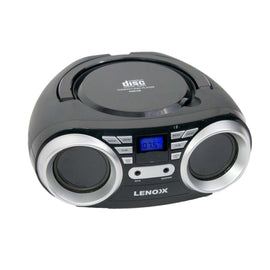 Portable CD Player (Black) 4W Speaker with FM Radio & AUX In - RnR Galore