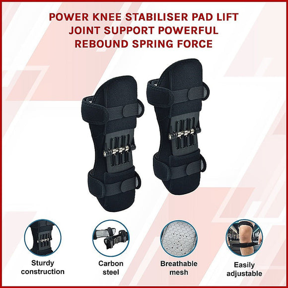 Power Knee Stabiliser Pad with Support Joint Spring Rebound Brace - RnR Galore