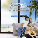 Premium 6 - Layer Black Window Film for Home/Office – Reflective One - Way Privacy, 50cm x 2m One Roll, UPF 50+ UV Block,With Full Install Tools - RnR Galore