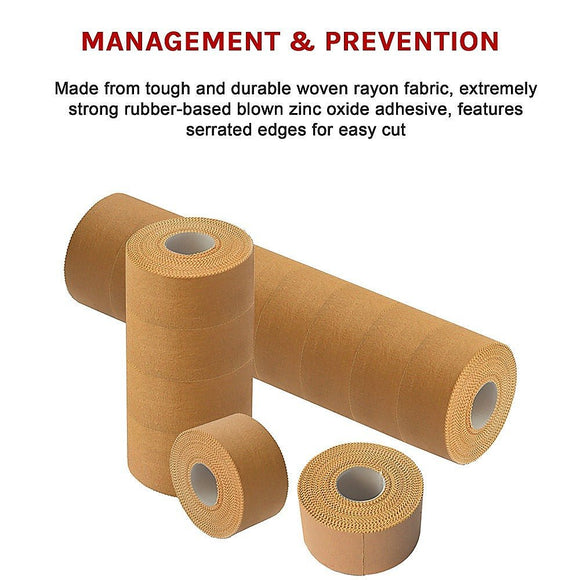 Premium Rigid Sports Strapping Tape - 16 Rolls x 38mm x 13.7m - RnR Galore
