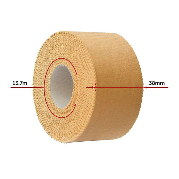 Premium Rigid Sports Strapping Tape - 3 Rolls of 38mm X 13.7M - RnR Galore