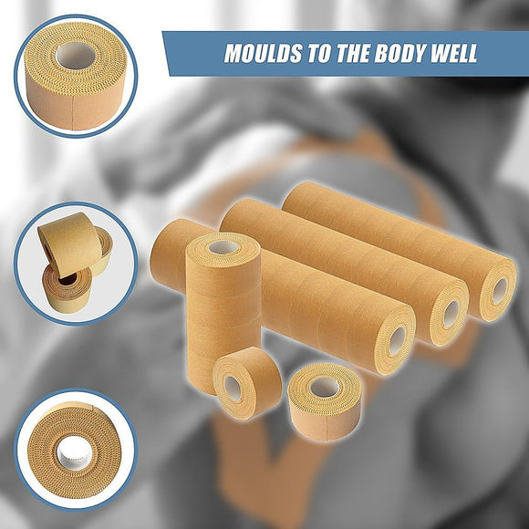 Premium Rigid Sports Strapping Tape - 30 Rolls of 38mm X 13.7M - RnR Galore