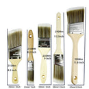 Professional 5 - Piece Paint Brush Set - Includes Angled & Flat Brushes for a Perfect Finish on Walls & Trim - RnR Galore