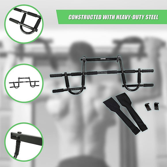 Professional Doorway Pull Up Bar – Chin Up Gym Exercise Bar for Home Workouts - RnR Galore