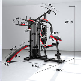 PROFLEX Home Gym Exercise Machine Fitness Equipment Weight Bench Press Set 100lbs - RnR Galore