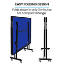 Proflex Table Tennis Table, with 4 Player Ping Pong Paddle and Pingpong Ball Pack - RnR Galore