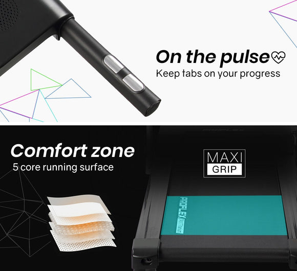 PROFLEX Treadmill Bluetooth Running Machine Foldable Compact Small Home Electric - RnR Galore