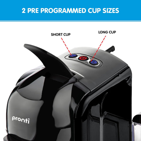 Pronti HomeMaid 3 - in - 1 Coffee Machine Multi - Capsule Pods and Ground Coffee Nespresso & Caffitaly Compatible CM - 511HM - RnR Galore