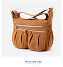 Purple Multi - Pocket Lightweight Nylon Crossbody Bag – Stylish, Functional, and Spacious Shoulder Bag for Women - RnR Galore
