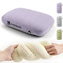Purple Reversible Memory Foam Travel Pillow - All - Season Comfort Neck Support for Deep Sleep & Portability - RnR Galore