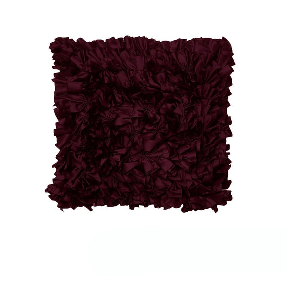 Rapee Morocco Can Can Mulberry Ruffles Cushion Cover 43 x 43 cm - RnR Galore