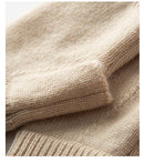 Red Color Block Cashmere Fingerless Gloves for Women Autumn Winter Outdoor Cold Protection Warm Knitted Gloves - RnR Galore