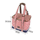 Red Insulated Picnic Bag Thermal Cooler Portable Lunch Food Tote Carry Storage Bag - RnR Galore