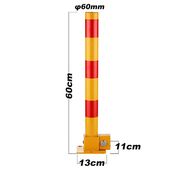 Red Parking Bollard locker Barrier Key Alike lock Fold Down Vehicle - RnR Galore