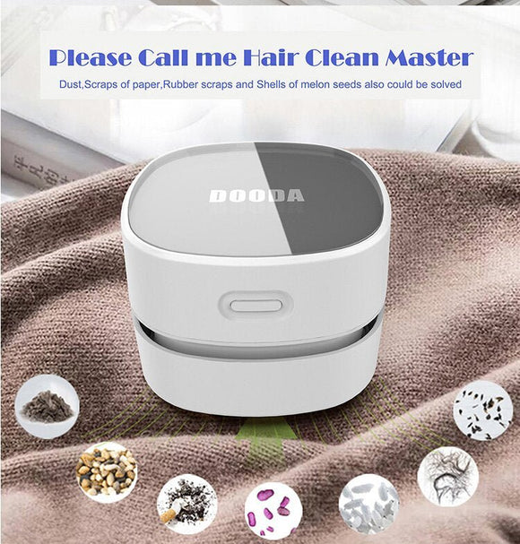 Red Rechargeable Cordless Mini Desktop Vacuum - Portable Handheld Cleaner for Desk, Keyboard, Crumb & Dust - RnR Galore