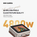 Red Retro Mini Digital Camera Keychain - 48MP Portable Pocket Camcorder with 1080p HD Video - RnR Galore