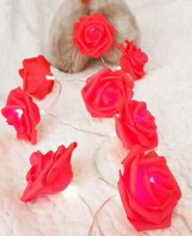 Red Rose battery string fairy light - party night light wedding decoration - RnR Galore