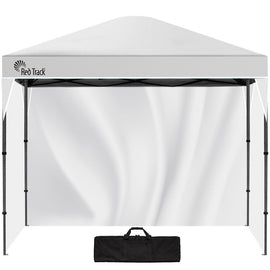 RED TRACK 3.6x2.2m Ultra Compact Folding Gazebo, Walls, Carry bag, Portable Outdoor Popup Marquee for Camping Beach, White - RnR Galore