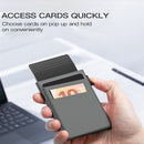 Red Ultra - Slim RFID Blocking Pop - Up Wallet - Automatic Card Holder with Metal Case & Secure Screw Base - RnR Galore