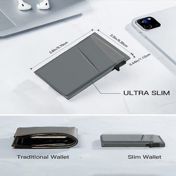 Red Ultra - Slim RFID Blocking Pop - Up Wallet - Automatic Card Holder with Metal Case & Secure Screw Base - RnR Galore