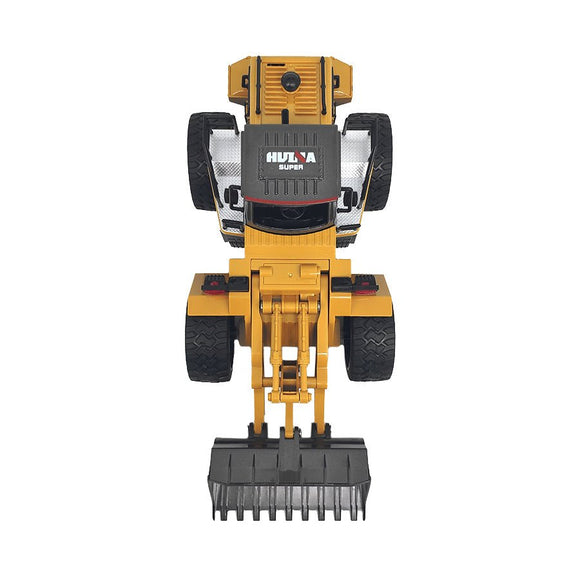 Remote Control Model Bulldozer Truck (Yellow), Driving Cab and Scoop - RnR Galore