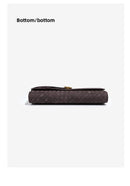 Retro Woven Baguette Handbag for Women Suede Texture PU Leather Shoulder Crossbody Bag Elegant Evening Clutch Black - RnR Galore